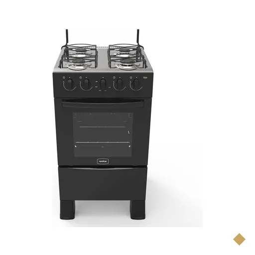 Fogão 4 Bocas a Gás Realce CR200 - Preto