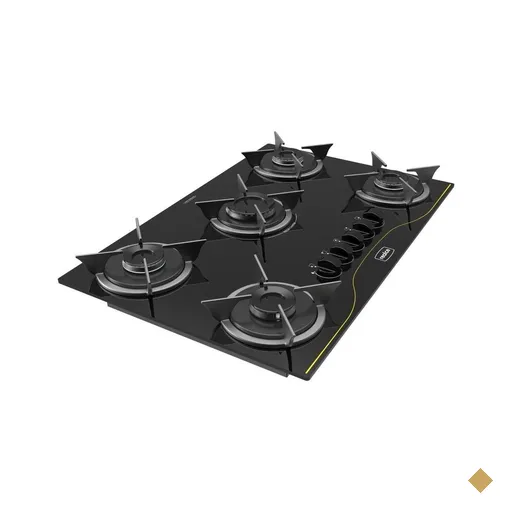 Cooktop 5 Bocas a Gás Realce Bivolt CR225 Preto