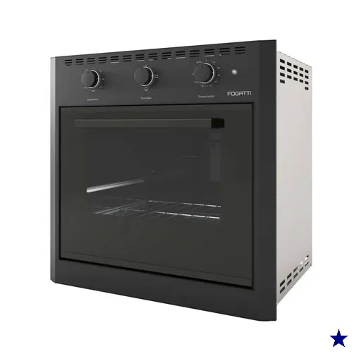 Forno Elétrico de Embutir 60 Litros Fogatti Black E60 220V