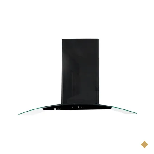 Coifa Parede Gallant Milano Vidro Curvo Preta Titanium 90cm GCO90VT1A