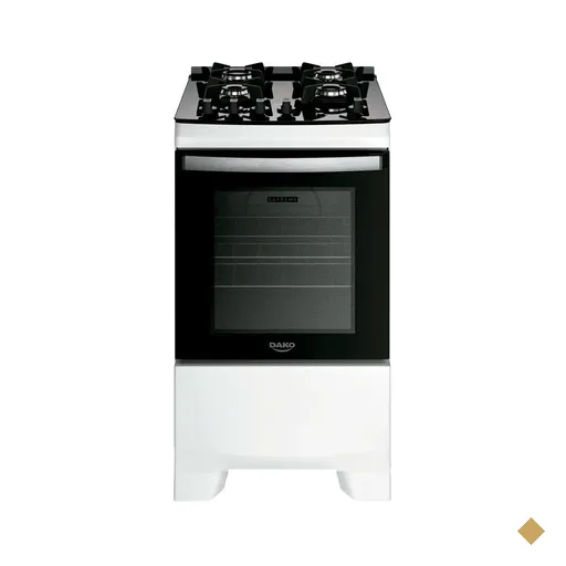Fogão Dako Supreme Glass 4 Bocas com Mesa de Vidro - Branco