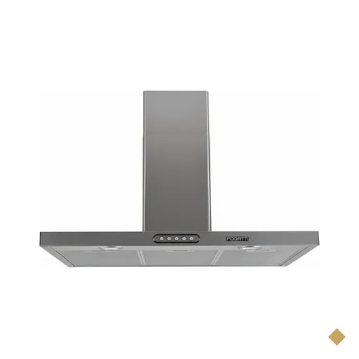 Coifa Parede Retangular Slim Inox 4 à 6 Bocas 90cm - Fogatti