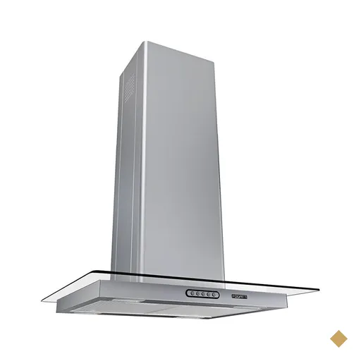 Coifa Ilha 60cm Vidro Reto Fogatti - 220V