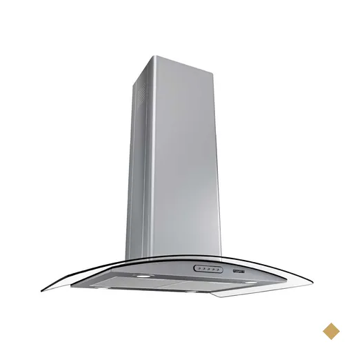 Coifa Ilha 75cm Vidro Curvo Fogatti - 220V