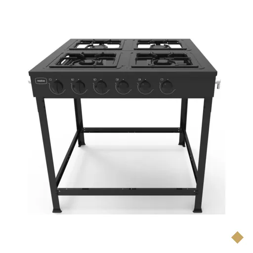 Fogão Industrial 4 Bocas Baixa Pressão sem Forno Realce CR220
