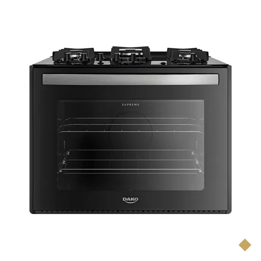 Fogão 5 Bocas de Embutir  Dako Supreme Mesa de Vidro Bivolt