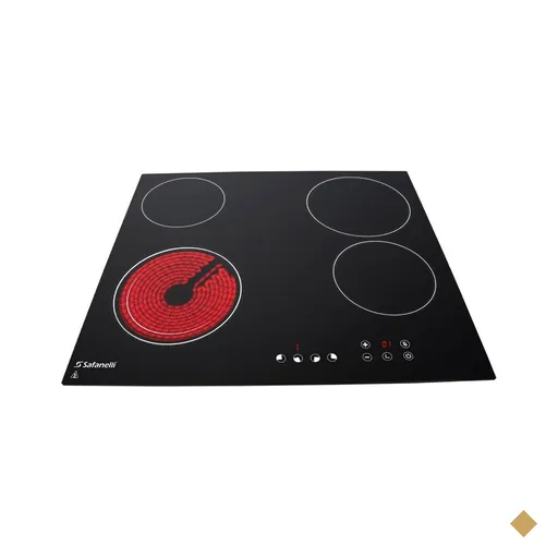 Cooktop Elétrico 4 Bocas Vitrocerâmica Touch Safanelli