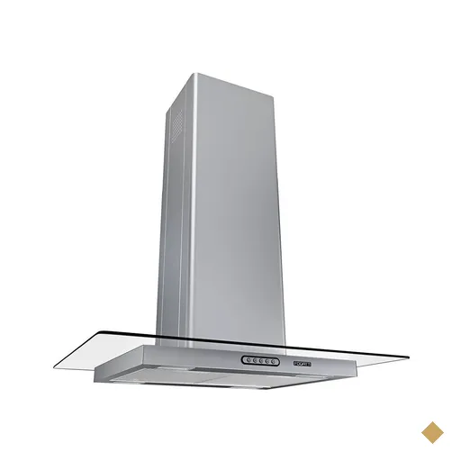 Coifa Ilha Vidro Reto Inox 75cm - Fogatti