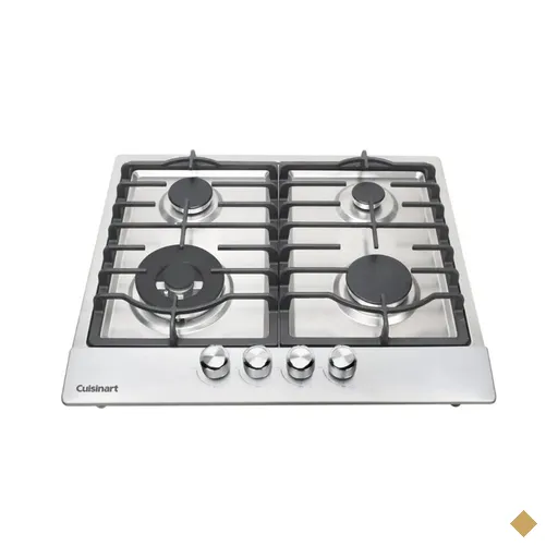 Cooktop a Gás Cuisinart Casual Cooking 4 Bocas 60cm Inox 220V
