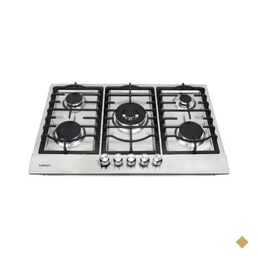 Cooktop a Gás Cuisinart Casual Cooking 5 Bocas 76 cm Inox 220V 4093180002