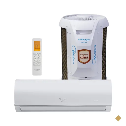 Ar Condicionado 22000 BTUs Split Hi Wall Inverter Midea Frio Airvolution…