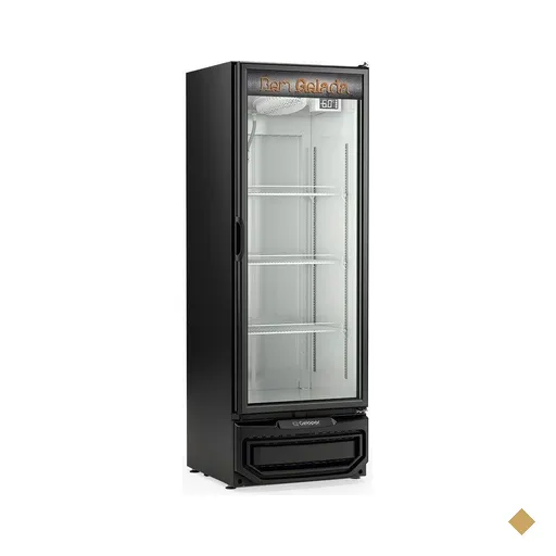 Cervejeira Gelopar 410L Preta com 1 Porta de Vidro GCB-40V