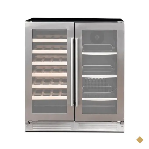 Adega e Beer Center Cuisinart Arkton 75cm 190 litros Inox 220V