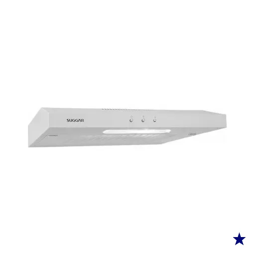 Depurador de Ar com Manta Suggar Slim, 60 cm, 1 Velocidade, Branco