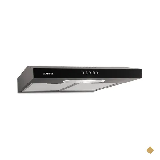 Depurador de Ar Suggar Slim, 60 cm, 3 Velocidades, Preto