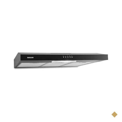 Depurador de Ar Suggar Slim, 80 cm, 3 Velocidades, Preto