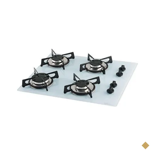 Cooktop 4 Bocas a Gás Fischer New com Mesa de Vidro - 1519-5902