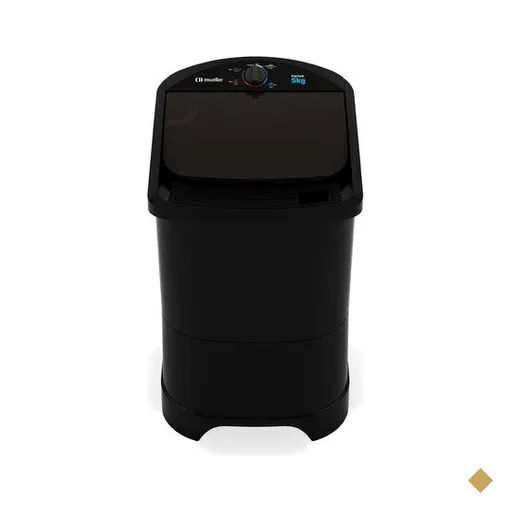 Tanquinho Mueller PopTank 5Kg, Semiautomático, Preto