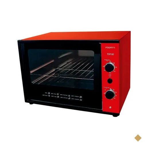 Forno Elétrico Fogatti Top Red, 60 Litros, Timer, Dourador, 1750W, Vermelho