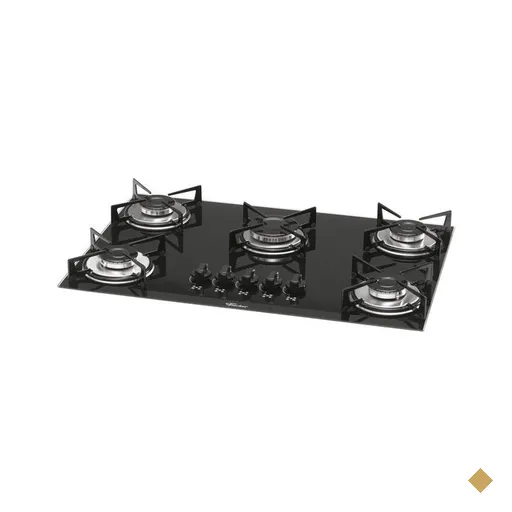 Cooktop a Gás 5 Bocas Fischer, Mesa de Vidro - 1642-6985
