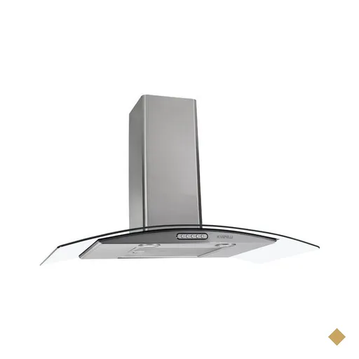 Coifa de Parede Nardelli 90 cm Vidro Curvo, Inox - CVC90