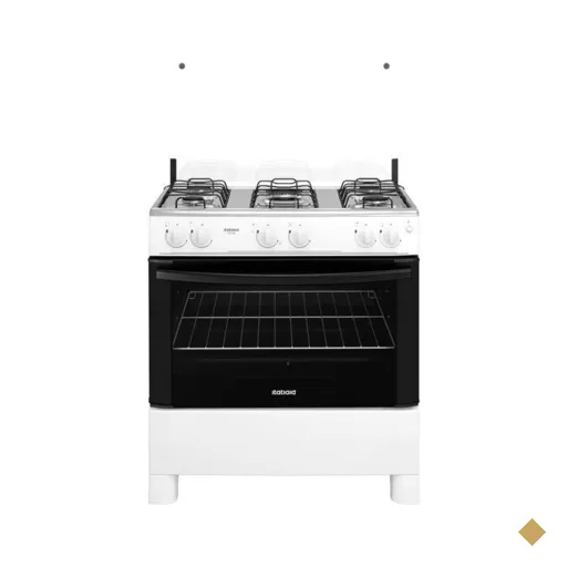 Fogão à Gás de Piso 5 Bocas Itatiaia Star NG, Mesa de Aço Inox, Branco