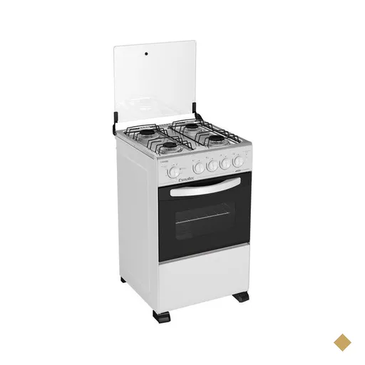 Fogão a Gás de Piso 4 Bocas Esmaltec Caribe, Branco