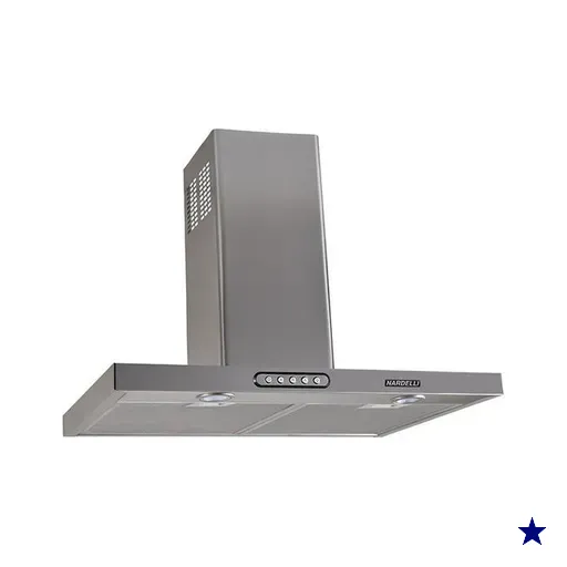Coifa de Parede Retangular Nardelli, 60 cm, Duto Slim, Inox - CRI60