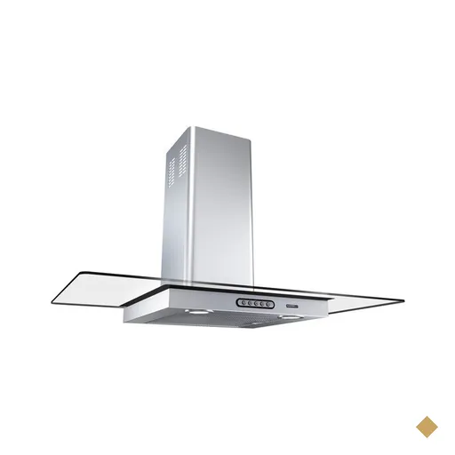 Coifa de Parede Nardelli, 90 cm, Vidro Retangular, Duto Slim, Inox - CVR90