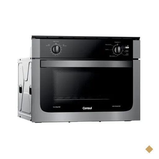 Forno Embutir Elétrico Consul 47L Prata c/ Dourador e Timer Autodeslig -…