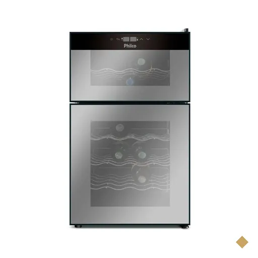 Adega Philco 69 Litros, Display Digital, 24 Garrafas, Bivolt - PAD24DZ