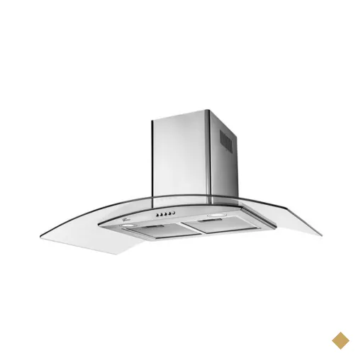 Coifa de Parede Fischer Talent, 90 cm, Vidro Curvo, 3 Velocidades - CFT090