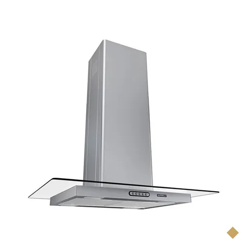 Coifa de Ilha Nardelli, 75 cm, Vidro Reto, Inox - CIVR75