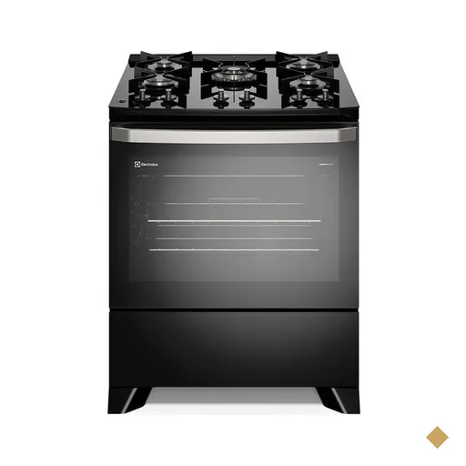 Fogão 5 Bocas Electrolux Experience Mesa de Vidro, PerfectCook, VaporBake FE5GP