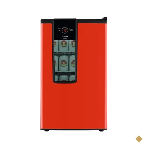 Cervejeira Consul Vermelha, 82L, Frost Free com Display na porta - CZD12AV