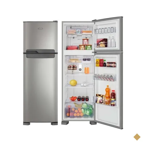 Geladeira Continental 2 Portas 370 Litros Frost Free Inox - TC41S