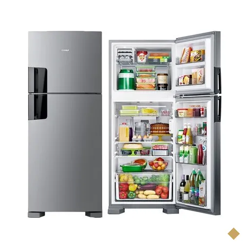 Geladeira Consul Frost Free Duplex com Espaço Flex 410 Litros Inox - CRM50FK