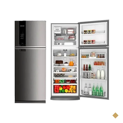Geladeira Brastemp Frost Free Duplex 462 Litros, Inox - BRM56BK