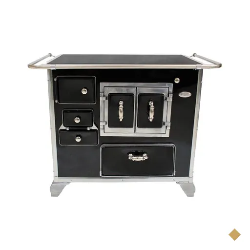 Fogão à Lenha com Gabinete N2 Clarice, Vitrocerâmico, Porta Dupla