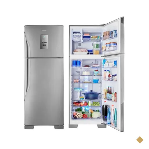 Geladeira Panasonic 2 Portas 483 Litros Frost Free Prata