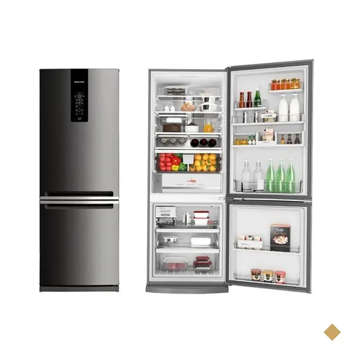 Geladeira Brastemp Frost Free, 2 Portas, 460 Litros, Evox - BRE59AK