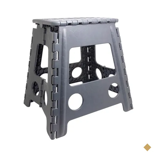 Banqueta Banquinho Banco de Plástico 150kg Dobrável 39cm Alto Leve Moto…
