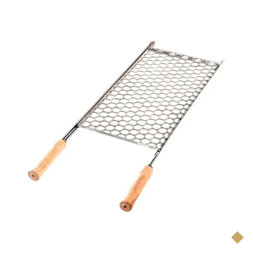 Grelha Moeda Inox Churrasqueira Linha Churrasco Tamanho 74 x 48cm Utimil