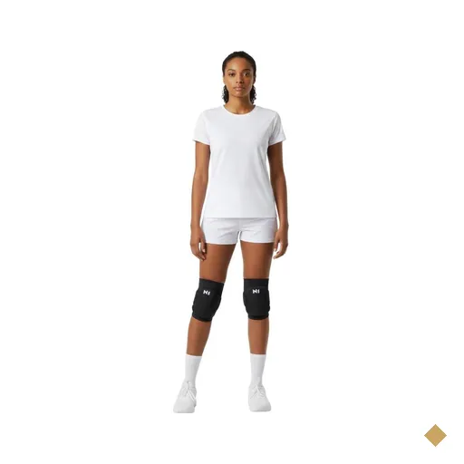 Joelheira Spry Preto P Knit 3D Eva 15Mm Proteção Impacto