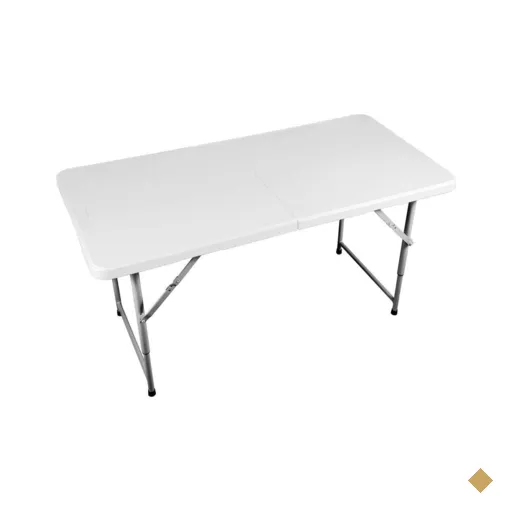 Mesa dobrável retangular 120 cm branca VONDER