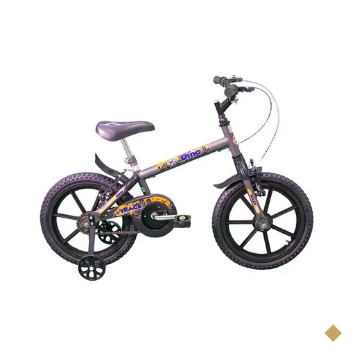 Bicicleta Infantil Track Bikes Dino, Aro 16, Rodinhas Laterais, Grafite