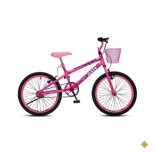 Bicicleta Colli Jully, Aro 20, Freio V-Brake, Rosa Neon