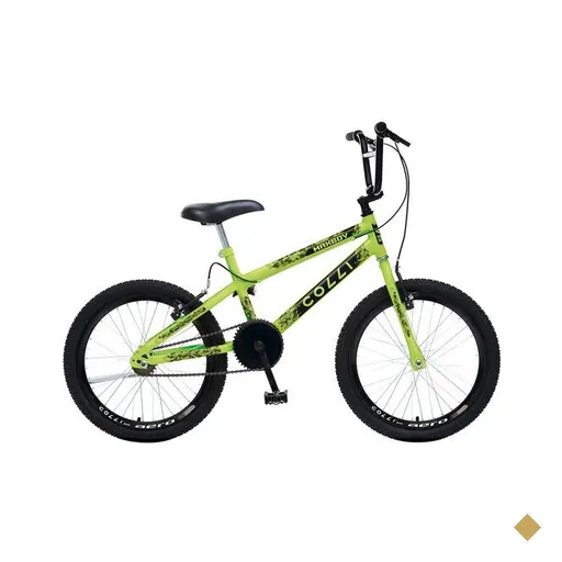 Bicicleta Colli Max Boy Aro 20, Freio V-Brake, Amarelo Neon