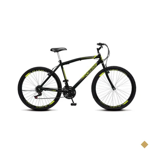 Bicicleta Colli Cazelle CB500 Aro 26, Grip Shift, Quadro 18, Preto Fosco