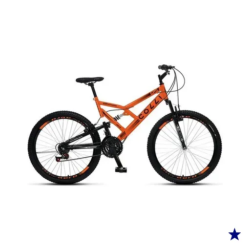 Bicicleta Colli GPS, Aro 26 Aero, Freio V-Brake, Laranja